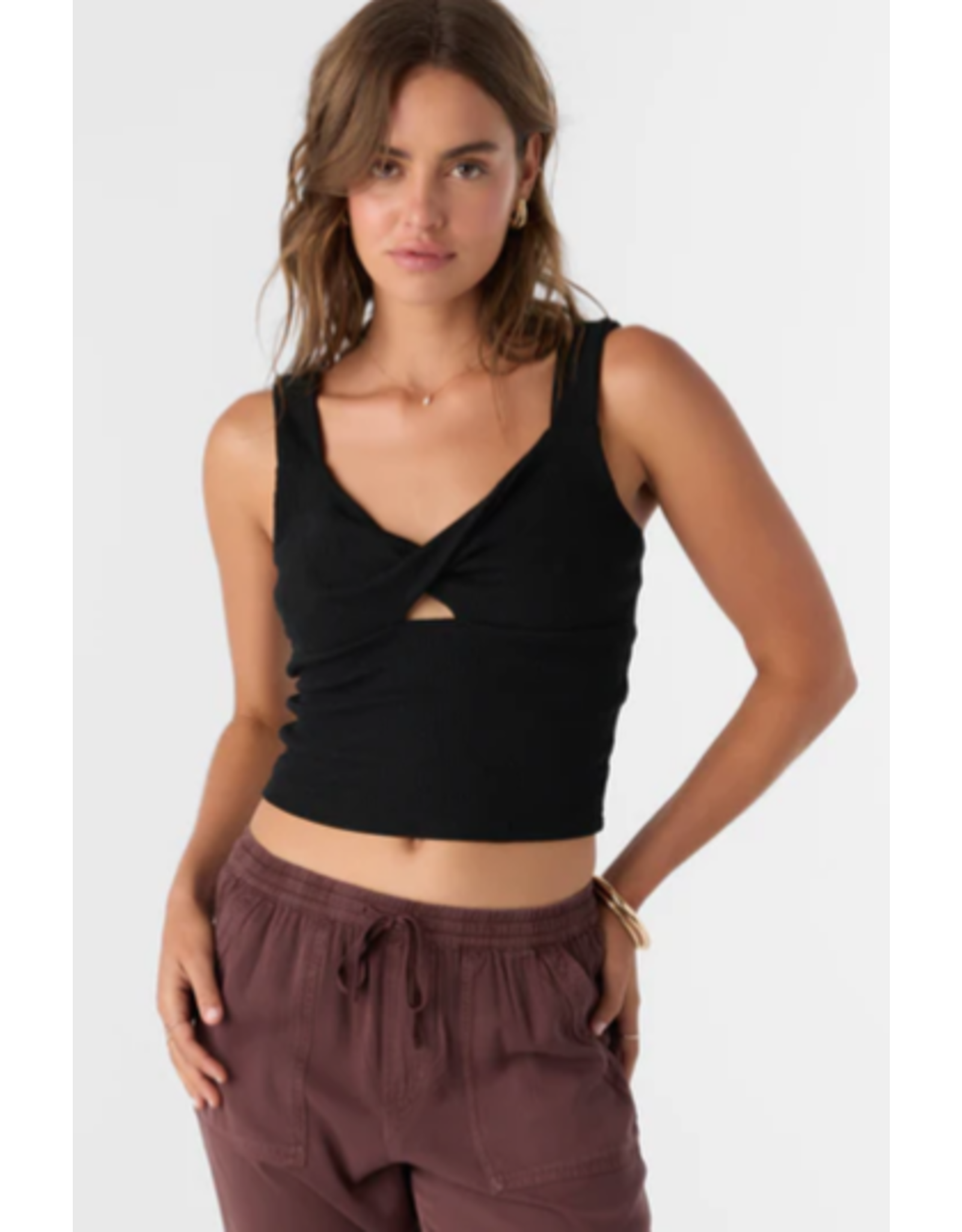 ONEILL JAYDE TWIST KNIT TANK TOP