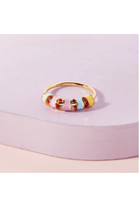 PURA VIDA PURA VIDA PASTEL ENAMEL BEAD FIDGET RING