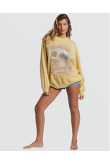 BILLABONG GIRLS BILLABONG RIDE IN OVERSIZED CREWNECK SWEATSHIRT