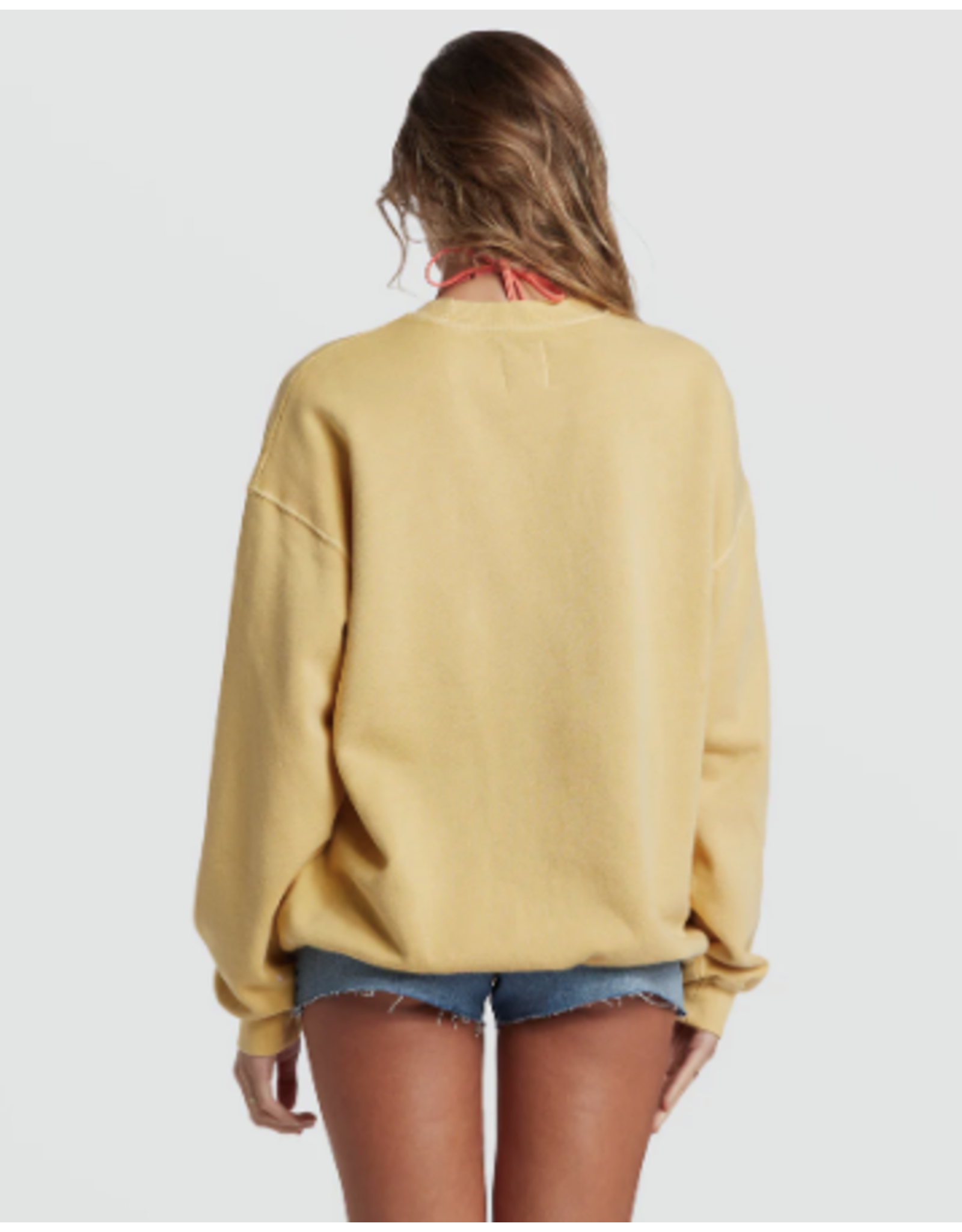 BILLABONG GIRLS BILLABONG RIDE IN OVERSIZED CREWNECK SWEATSHIRT