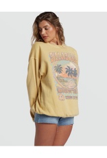 BILLABONG GIRLS BILLABONG RIDE IN OVERSIZED CREWNECK SWEATSHIRT