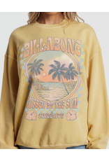 BILLABONG GIRLS BILLABONG RIDE IN OVERSIZED CREWNECK SWEATSHIRT