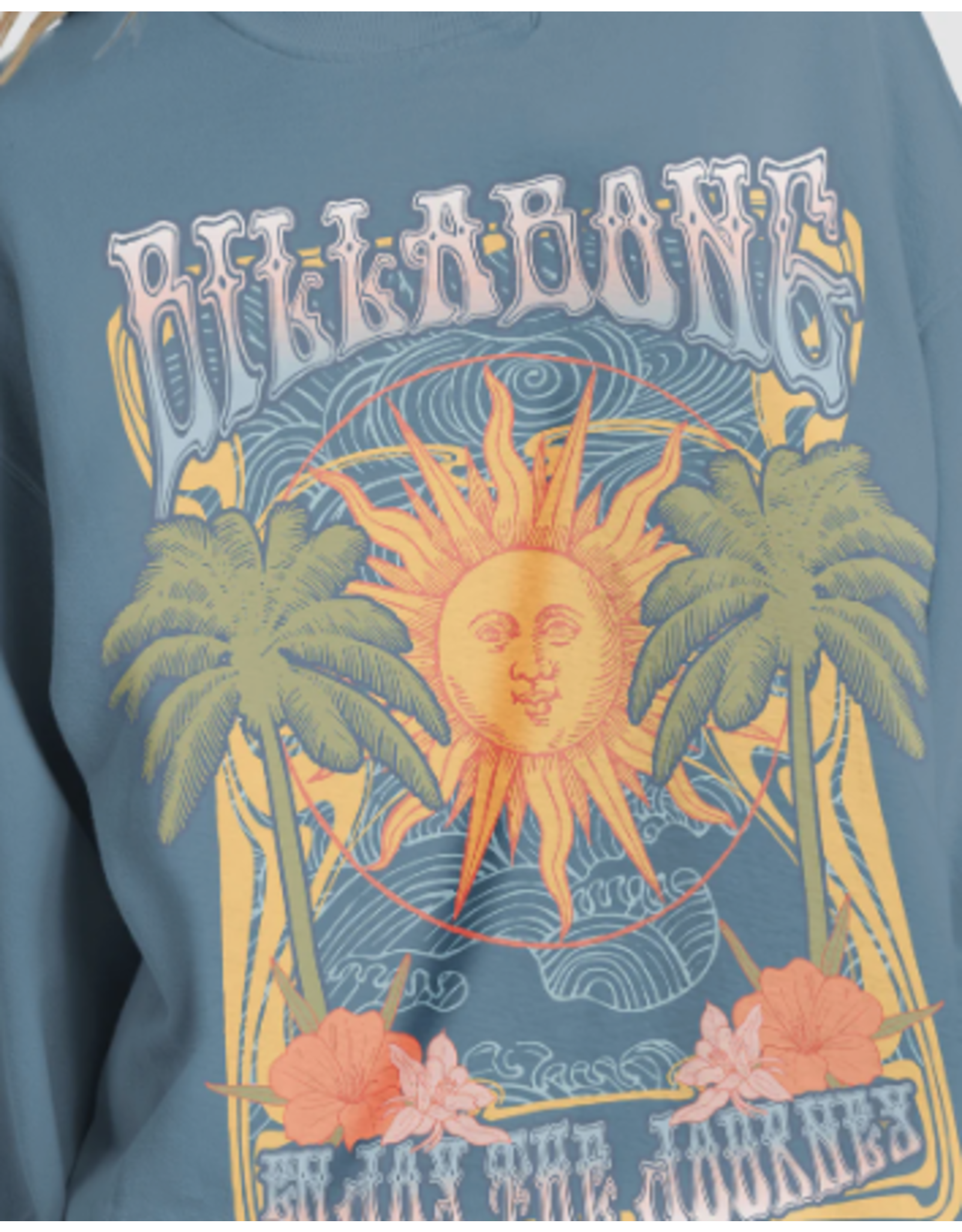 BILLABONG GIRLS BILLABONG RIDE IN OVERSIZED CREWNECK SWEATSHIRT
