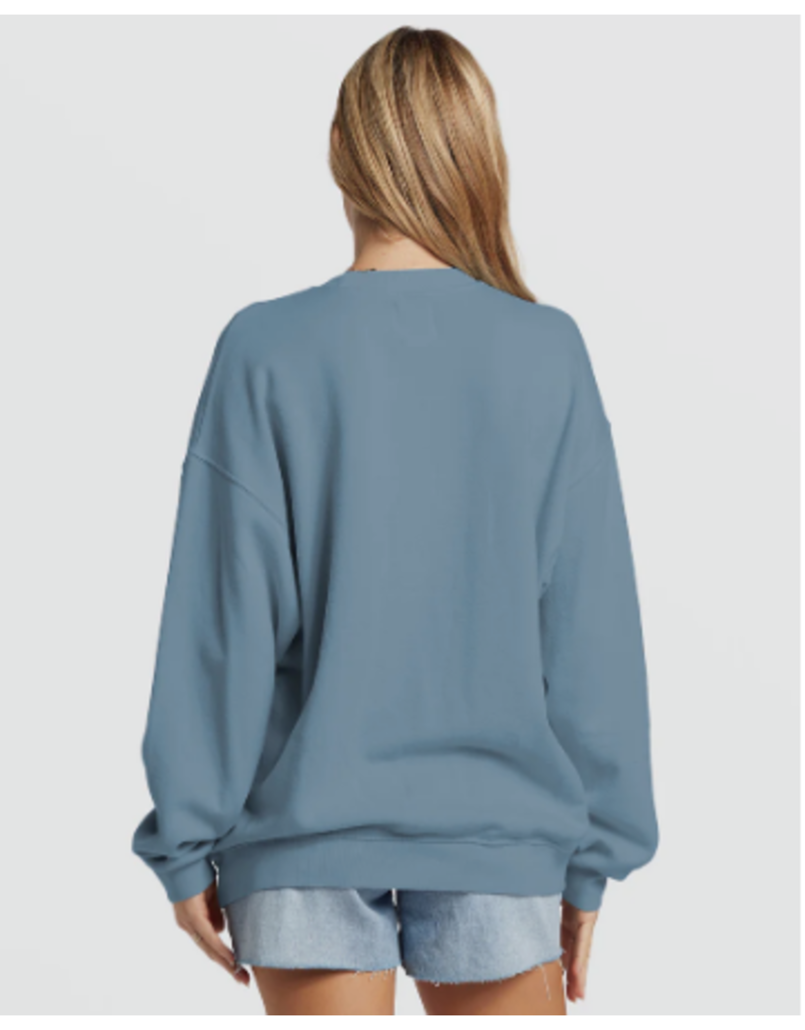 BILLABONG GIRLS BILLABONG RIDE IN OVERSIZED CREWNECK SWEATSHIRT