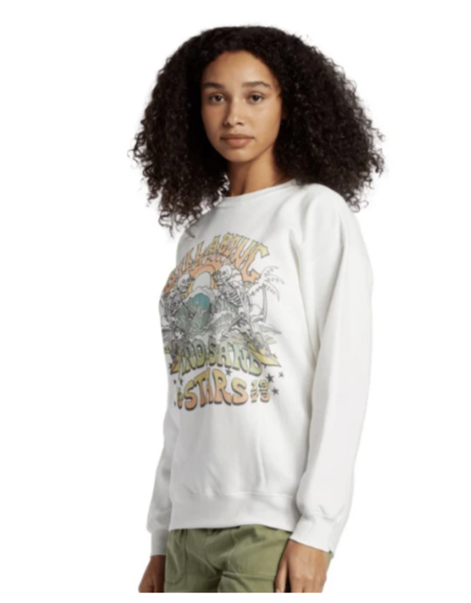 BILLABONG GIRLS BILLABONG WIND IN YOUR HAIR CREWNECK SWEATSHIRT