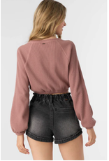 ONEILL Womens ONEILL TOUR CREW LONG SLEEVE TOP COLOR BURLWOOD