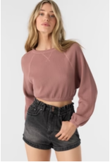 ONEILL Womens ONEILL TOUR CREW LONG SLEEVE TOP COLOR BURLWOOD
