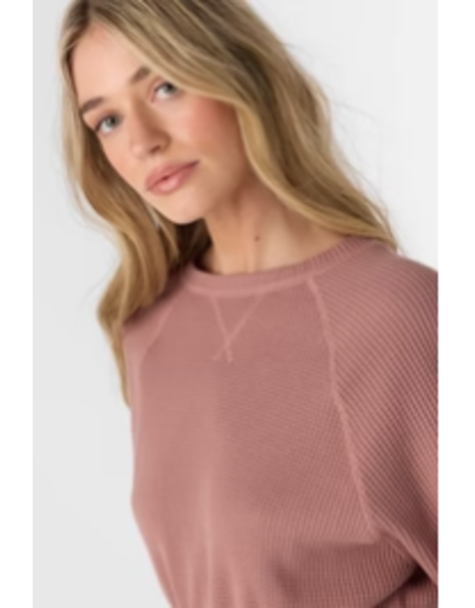 ONEILL Womens ONEILL TOUR CREW LONG SLEEVE TOP COLOR BURLWOOD