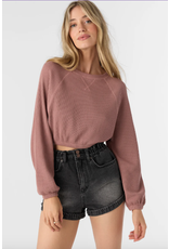 ONEILL Womens ONEILL TOUR CREW LONG SLEEVE TOP COLOR BURLWOOD