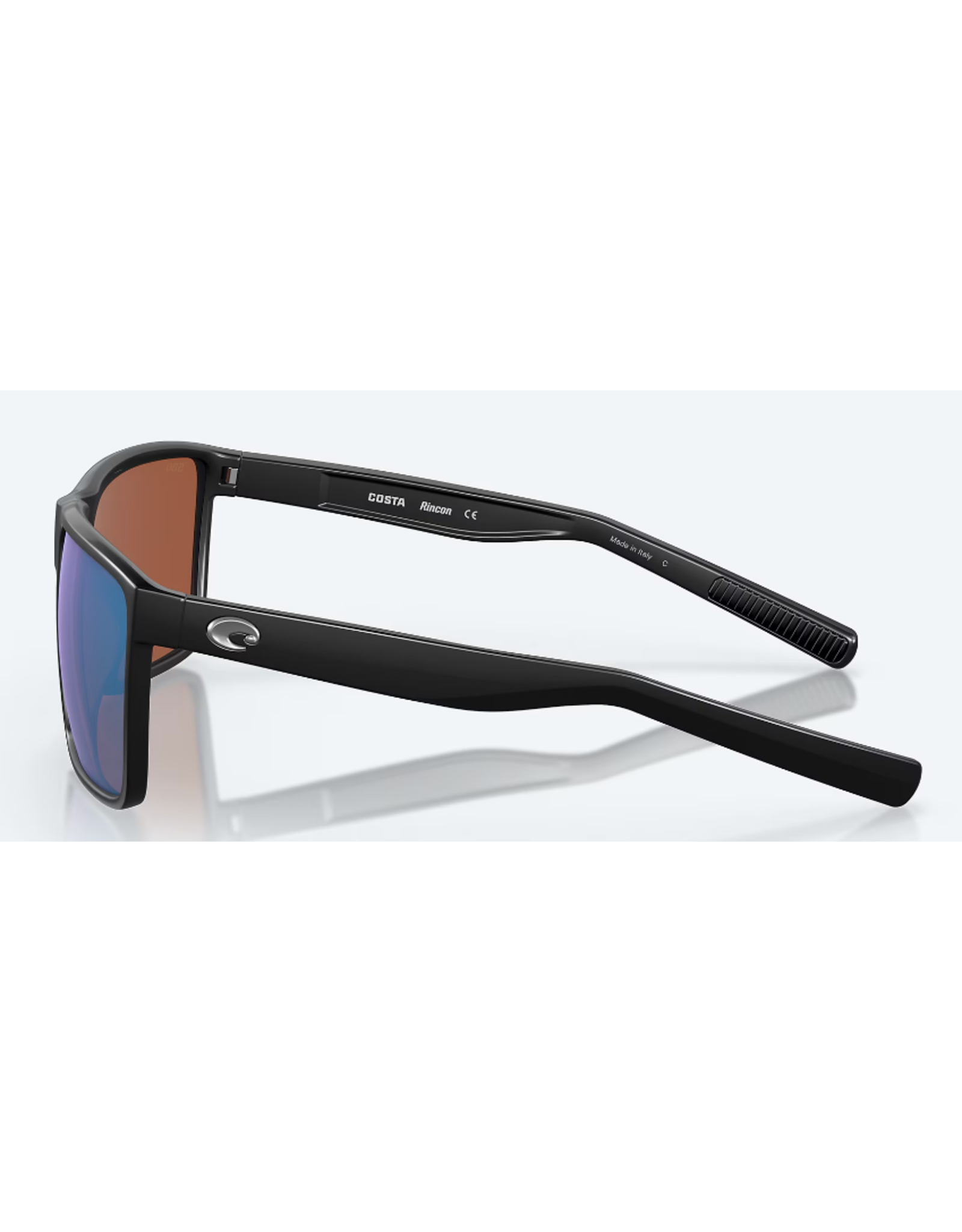 COSTA COSTA RINCON BLACK FRAME LENSE COLOR GREEN MIRROR POLARIZED GLASS