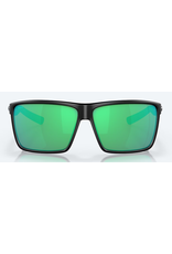 COSTA COSTA RINCON BLACK FRAME LENSE COLOR GREEN MIRROR POLARIZED GLASS
