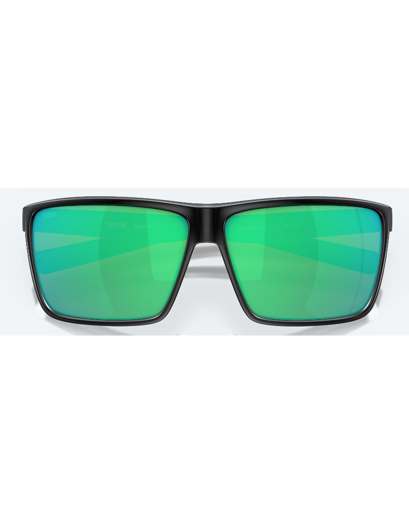 COSTA COSTA RINCON BLACK FRAME LENSE COLOR GREEN MIRROR POLARIZED GLASS