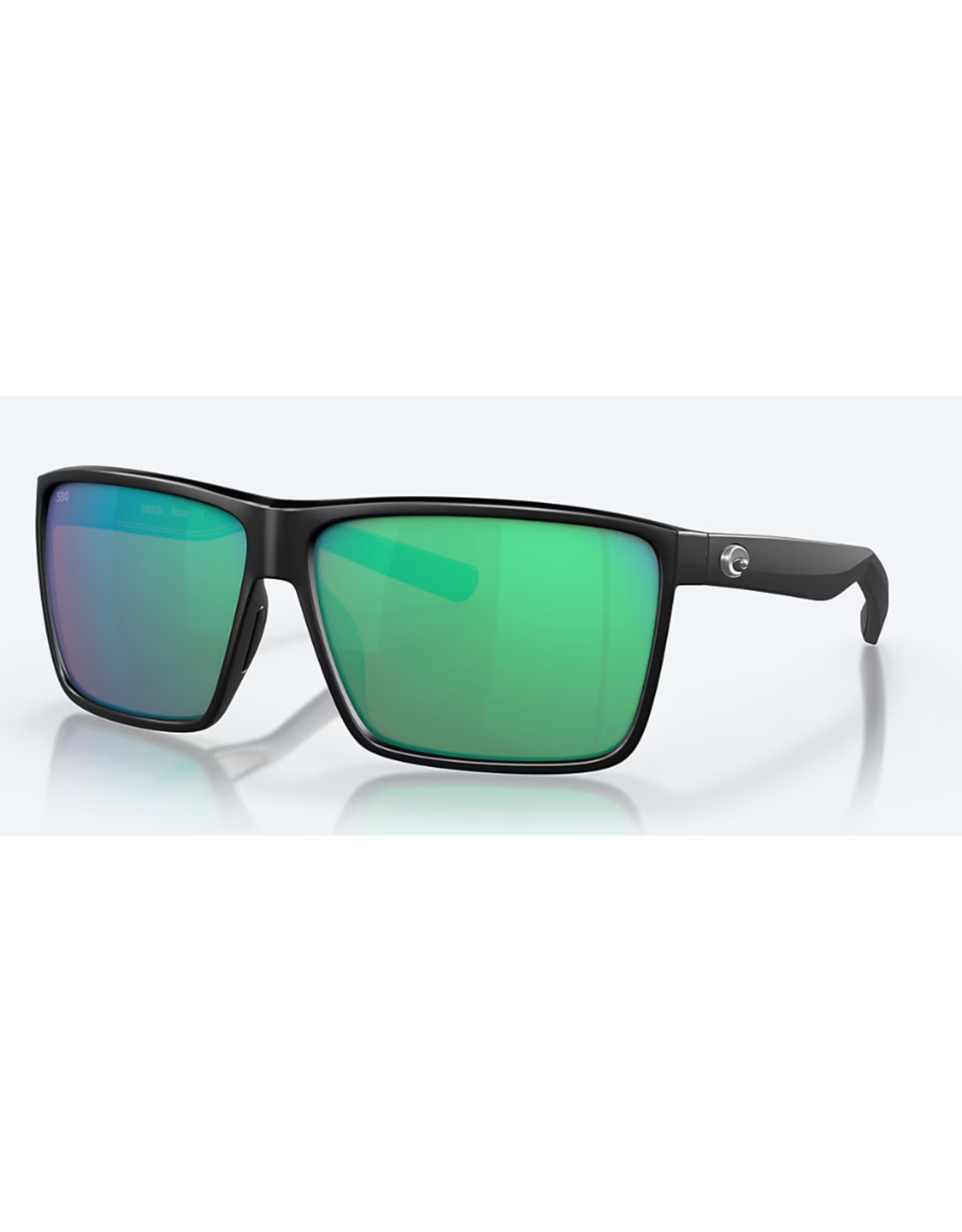 COSTA COSTA RINCON BLACK FRAME LENSE COLOR GREEN MIRROR POLARIZED GLASS