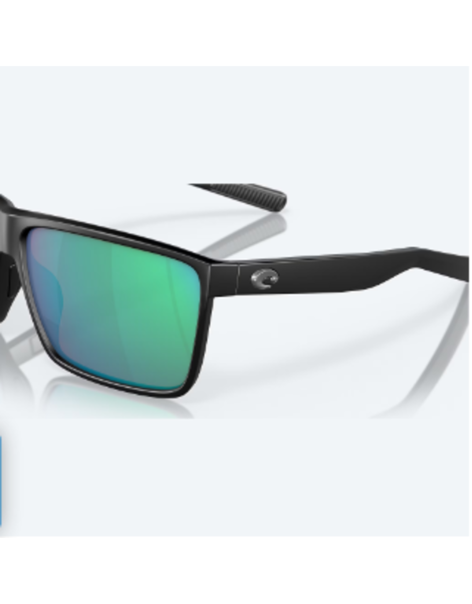 COSTA COSTA RINCON BLACK FRAME LENSE COLOR GREEN MIRROR POLARIZED GLASS