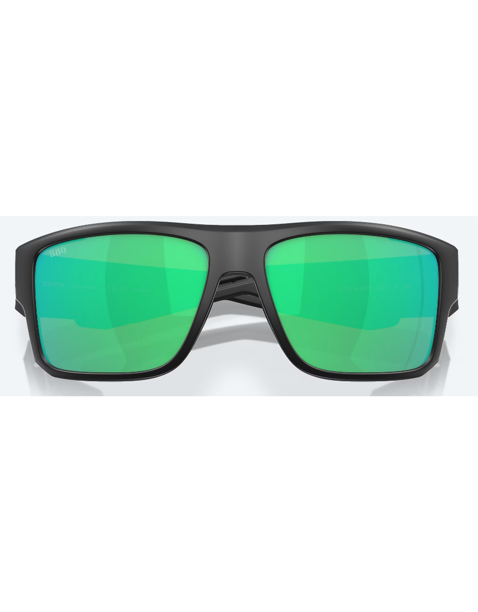 COSTA COSTA TAXMAN MATTE BLACK FRAMES GREEN MIRROR LENSE