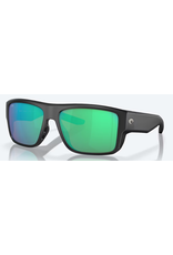 COSTA COSTA TAXMAN MATTE BLACK FRAMES GREEN MIRROR LENSE