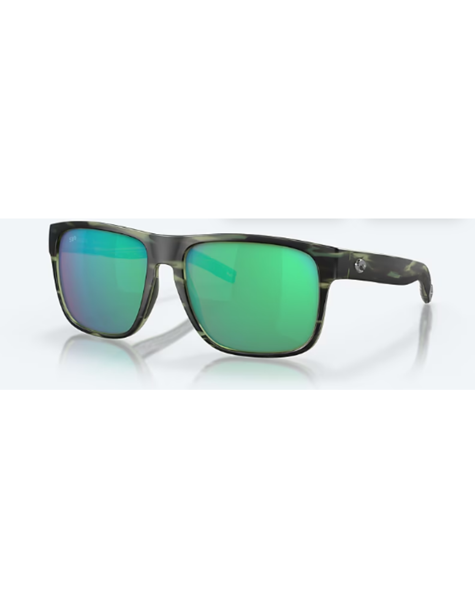 COSTA DEL MAR SPEARO XL MATTE REEF FRAME GREEN MIRROR POLARIZED LENSE