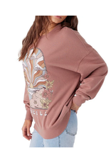 ONEILL Womens O'NEILL CHOICE OVERSIZED FLEECE GRAPHIC SWEATSHIRT