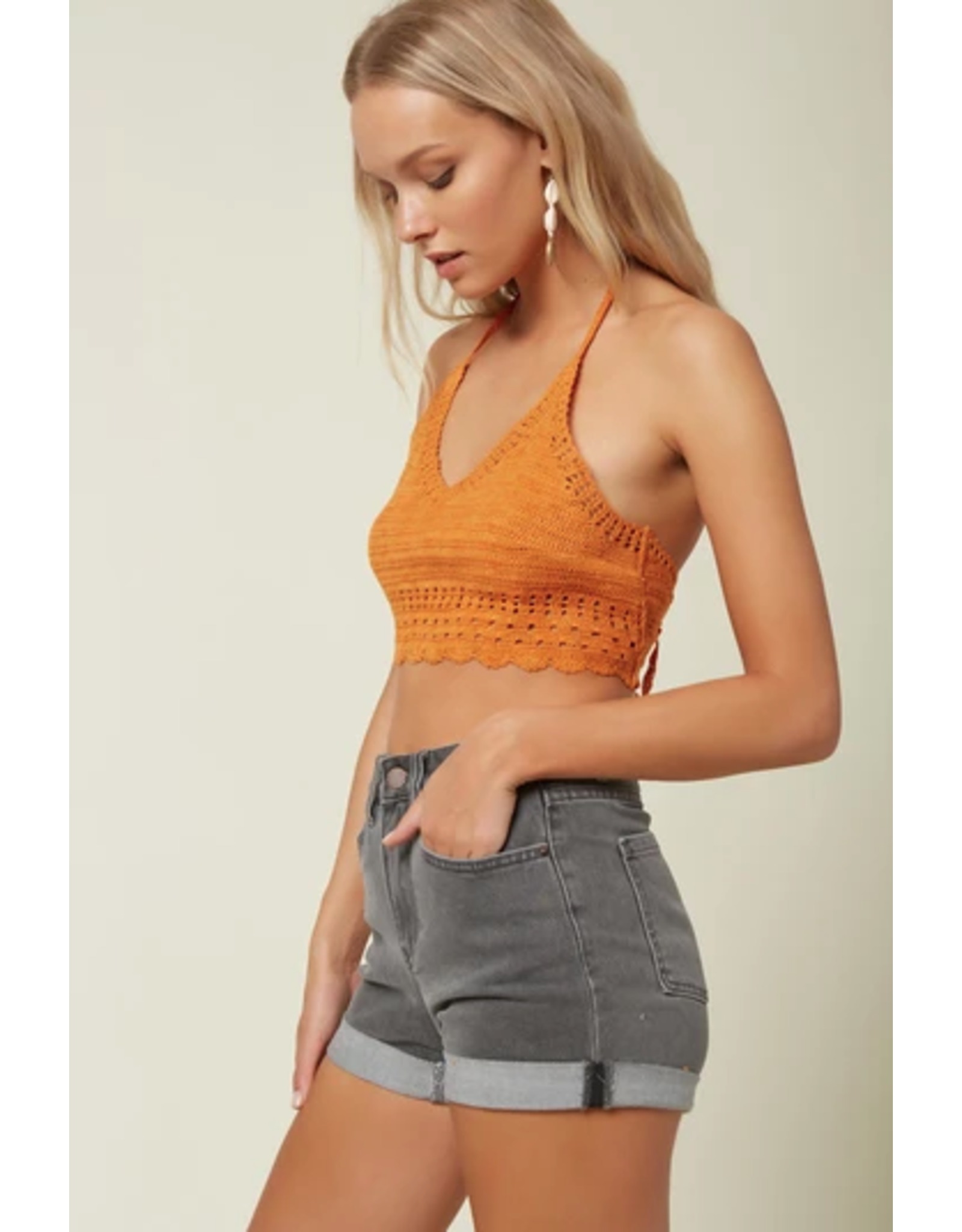 ONEILL Womens BROOKE CROCHET TOP