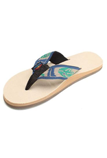 RAINBOW LADIES SINGLE LAYER HEMP WITH FISH STRAP (NATURAL/GREEN)
