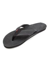 Rainbow Sandals LADIES PREMIER LEATHER SINGLE LAYER BLACK