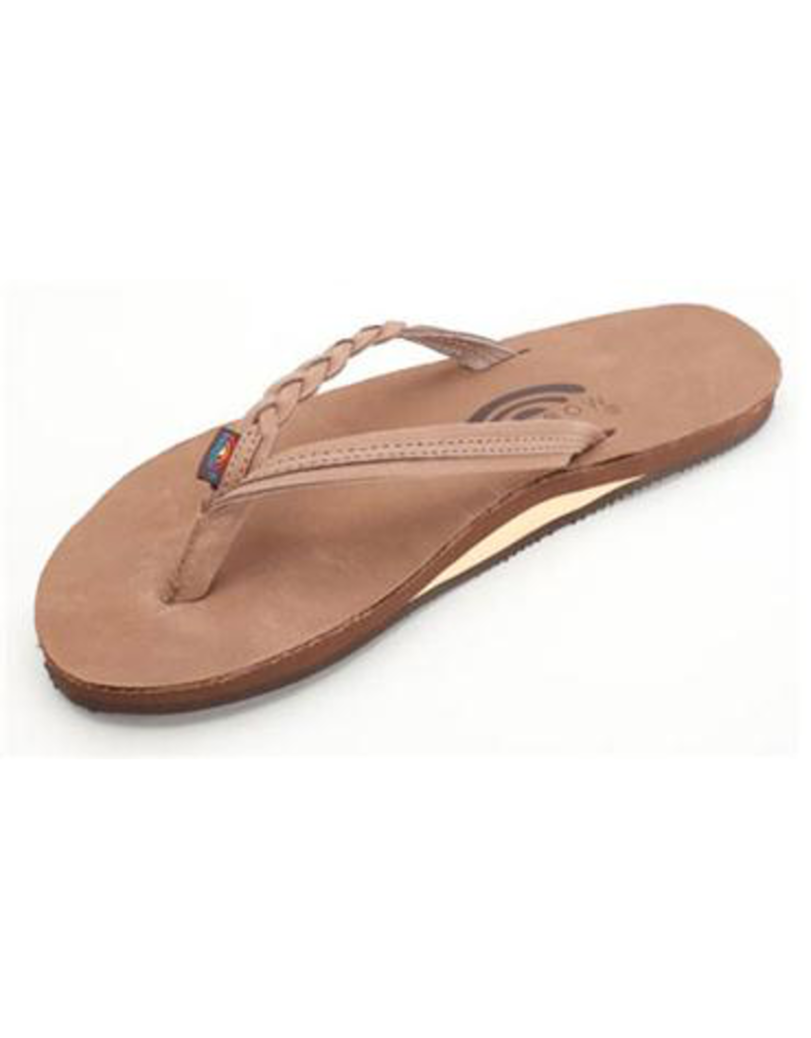 Rainbow Sandals LADIES FLIRTY BRAIDY SINGLE LAYER DARK BROWN