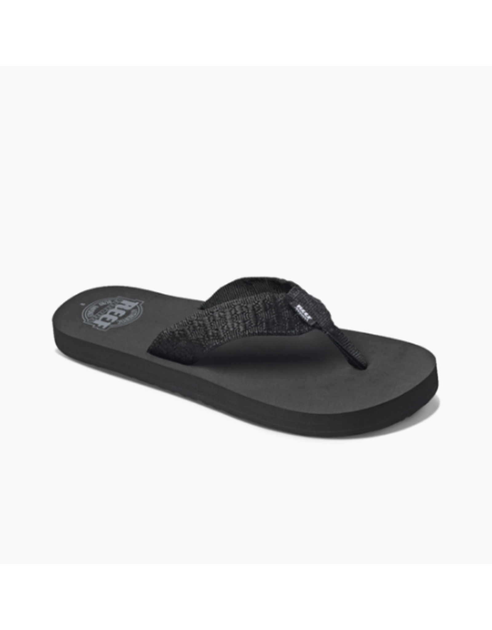 REEF REEF SMOOTHY BLACK FLIP FLOPS MENS