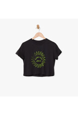 PURA VIDA PURA VIDA WAVE LOGO CROP TEE