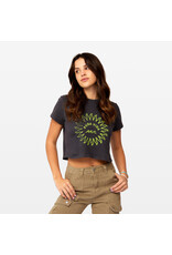PURA VIDA PURA VIDA WAVE LOGO CROP TEE