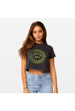 PURA VIDA PURA VIDA WAVE LOGO CROP TEE