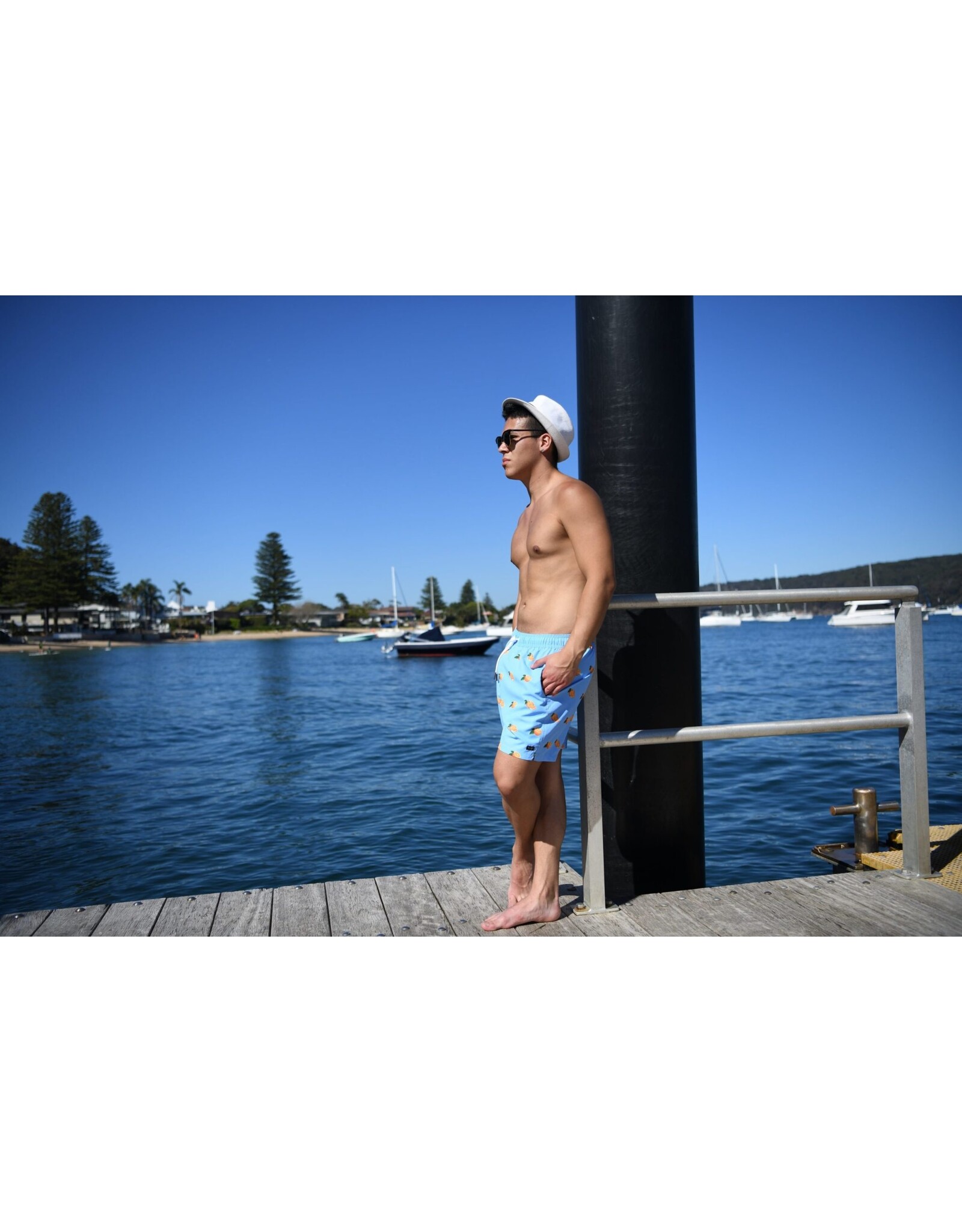 ISLAND HAZE ISLANDHAZE ORANGE TIME SWIM SHORTS