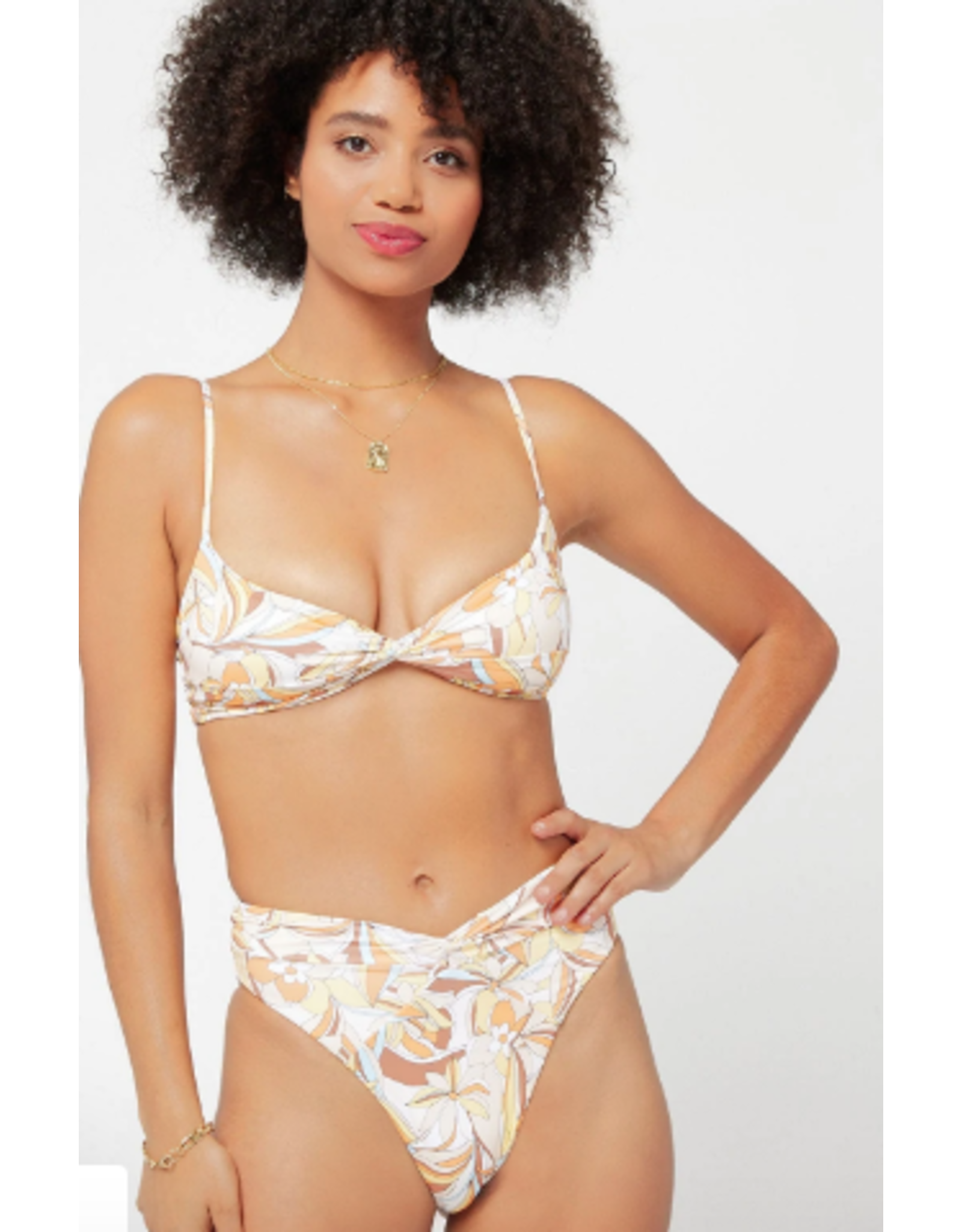 RVCA Girls RVCA Printed Ringo Bikini Top