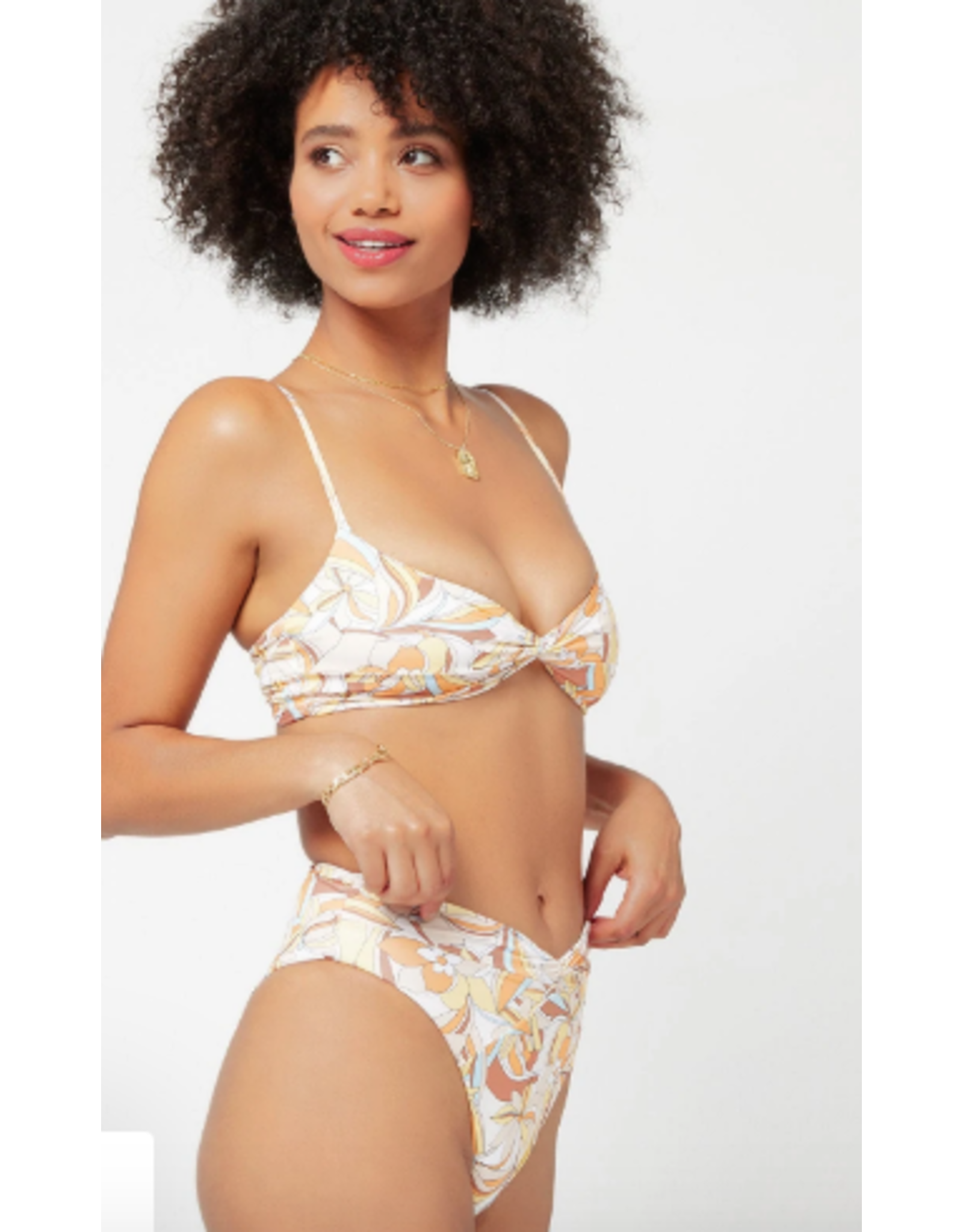 RVCA Girls RVCA Printed Ringo Bikini Top