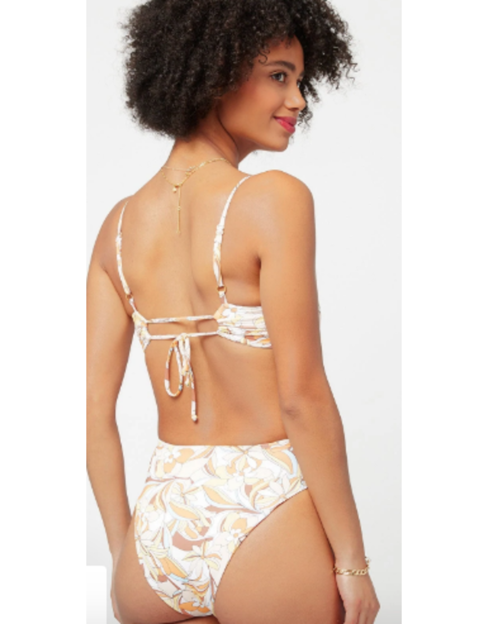 RVCA Girls RVCA Printed Ringo Bikini Top
