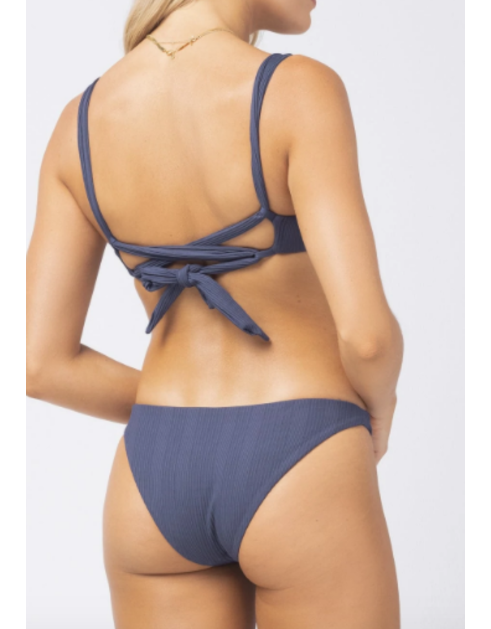 LSPACE LSPACE Pointelle Rib Camellia Bikini Top