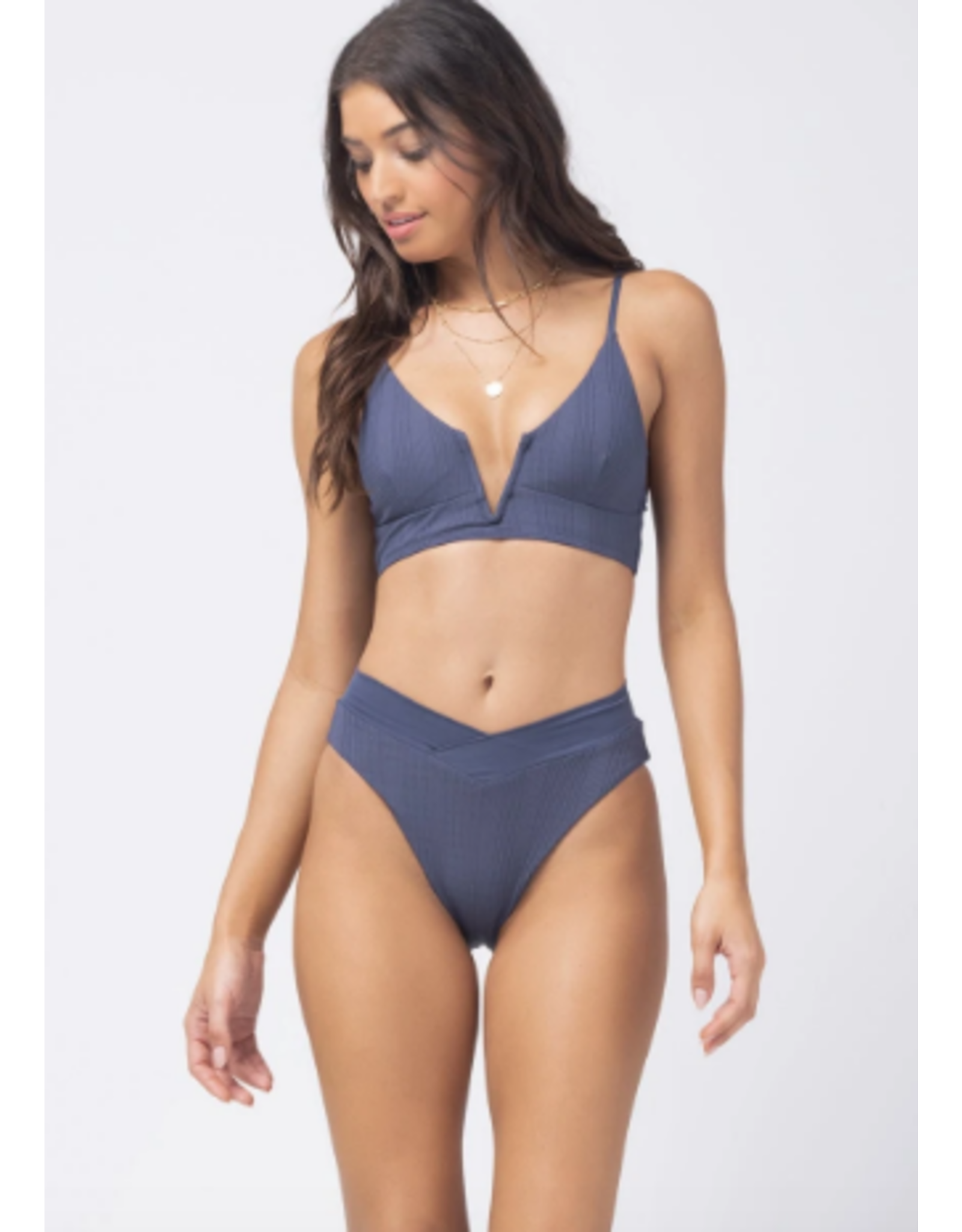 LSPACE LSPACE Pointelle Rib Siren Bikini Top
