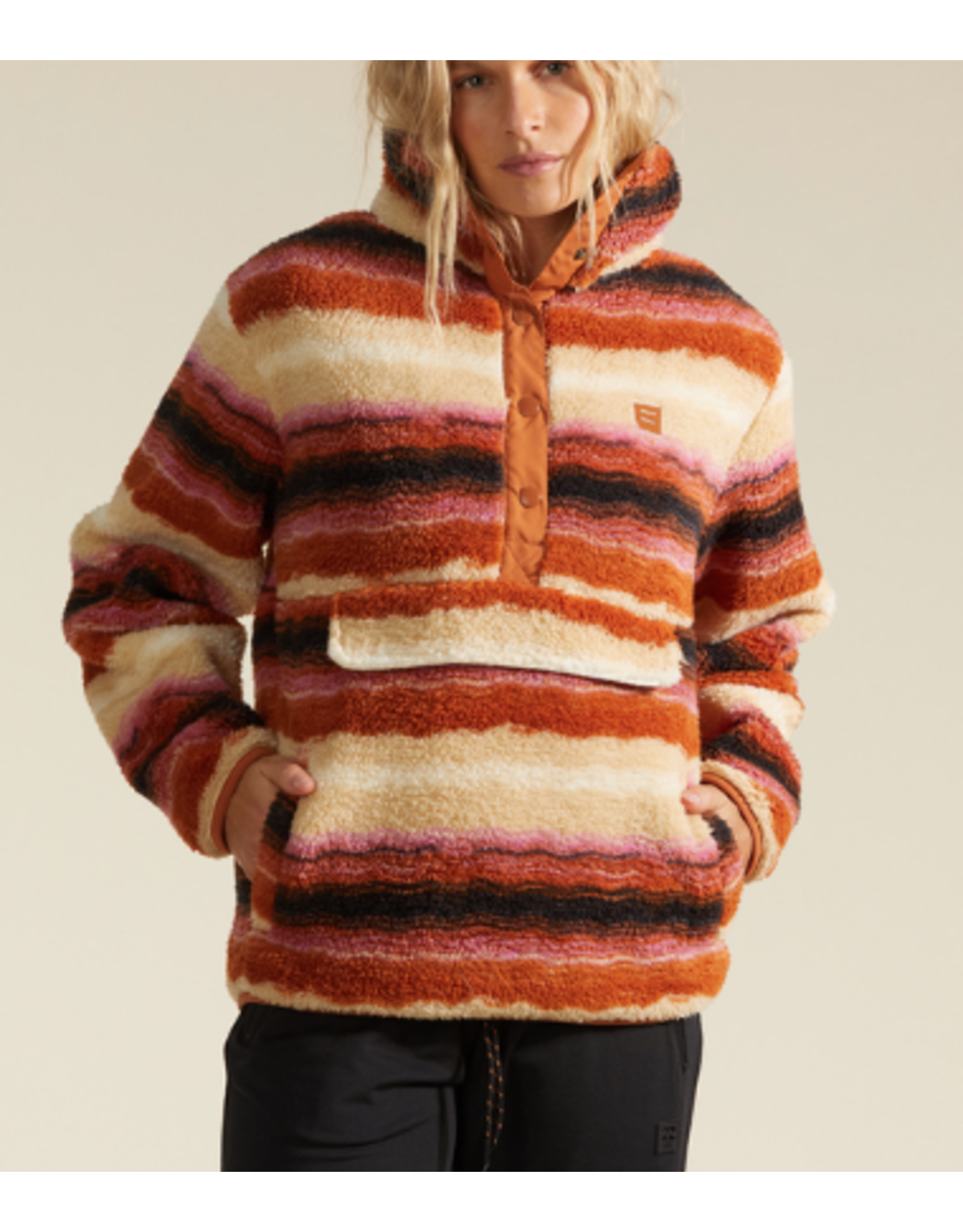 BILLABONG GIRLS A/Div Switchback Pullover Mock Neck Sweatshirt