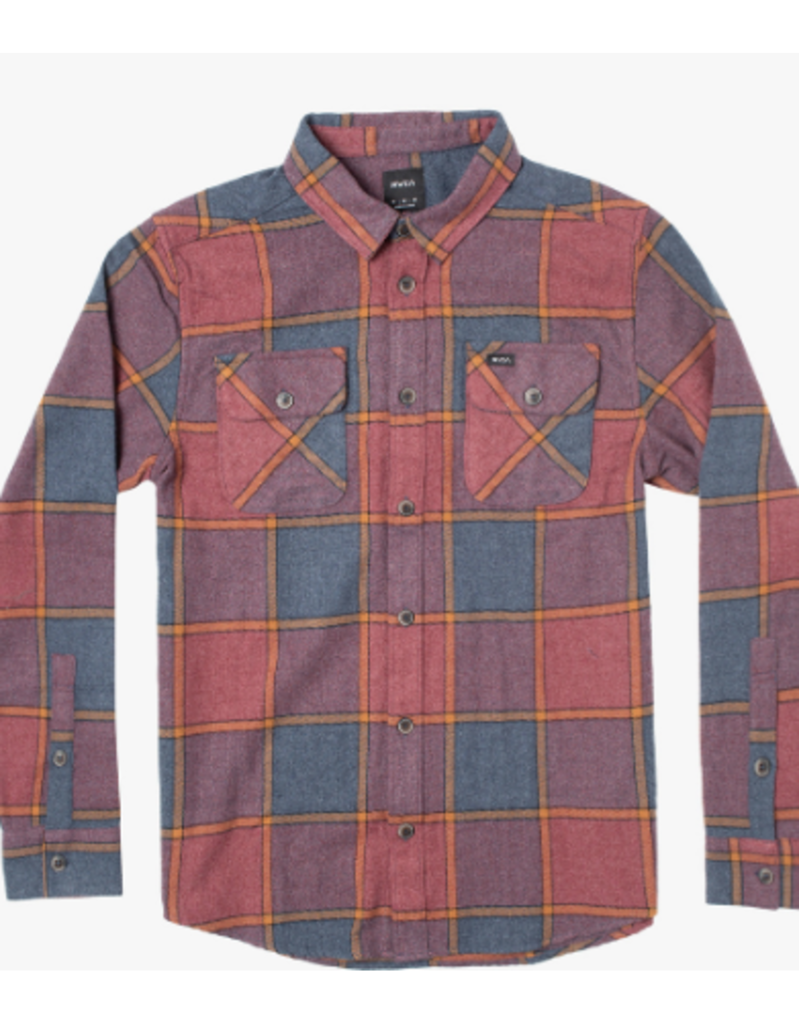 RVCA THAT'LL WORK FLANNEL LONG SLEEVE SHIRT