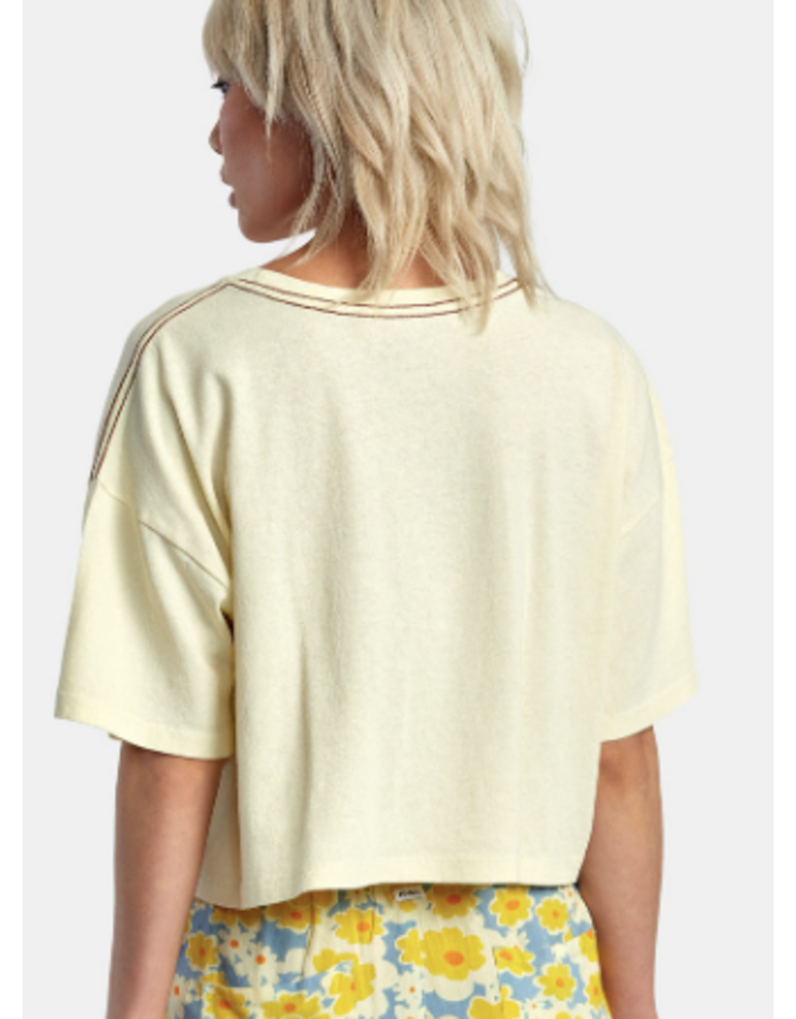 RVCA Good Times Boyfriend Crop T-Shirt