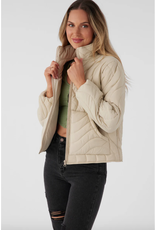 ONEILL Womens EDEN NYLON WAVE QUILTED ZIP JACKET