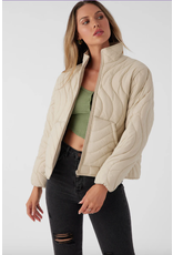 ONEILL Womens EDEN NYLON WAVE QUILTED ZIP JACKET