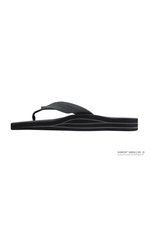 Rainbow Sandals LADIES BLACK Double Layer Premier Leather with Arch Support- LARGE