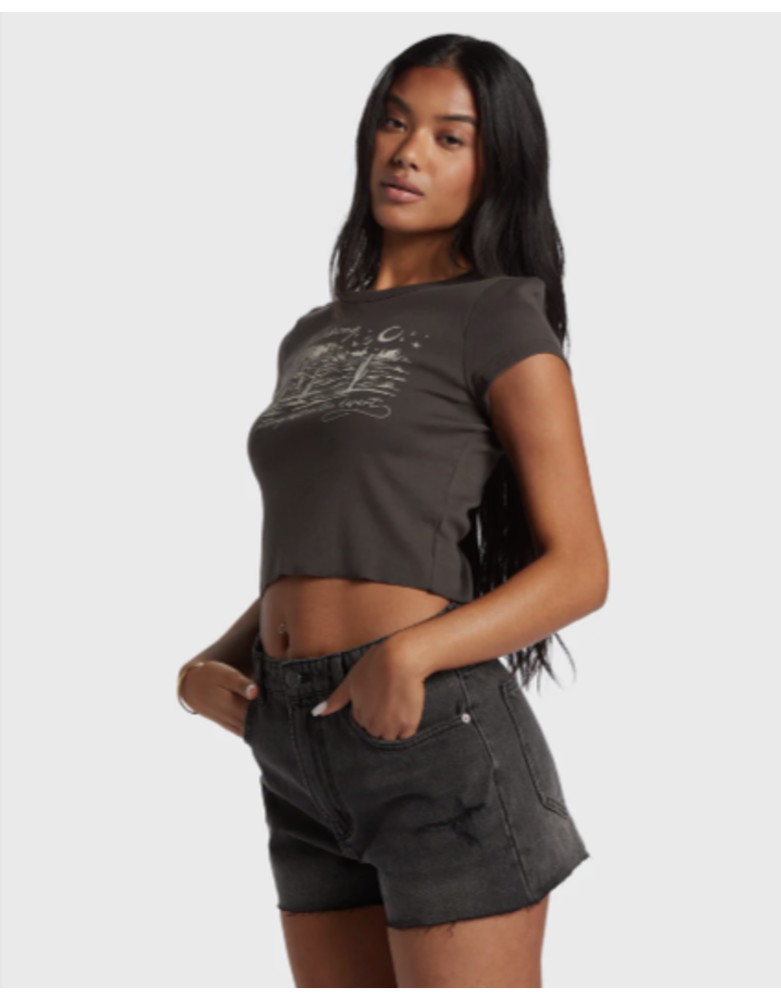BILLABONG GIRLS BILLABONG HIGH TIDES SHORT DENIM SHORTS