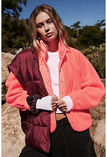 FP MOVEMENT HIT THE SLOPES FLEECE JACKET NEON CORAL