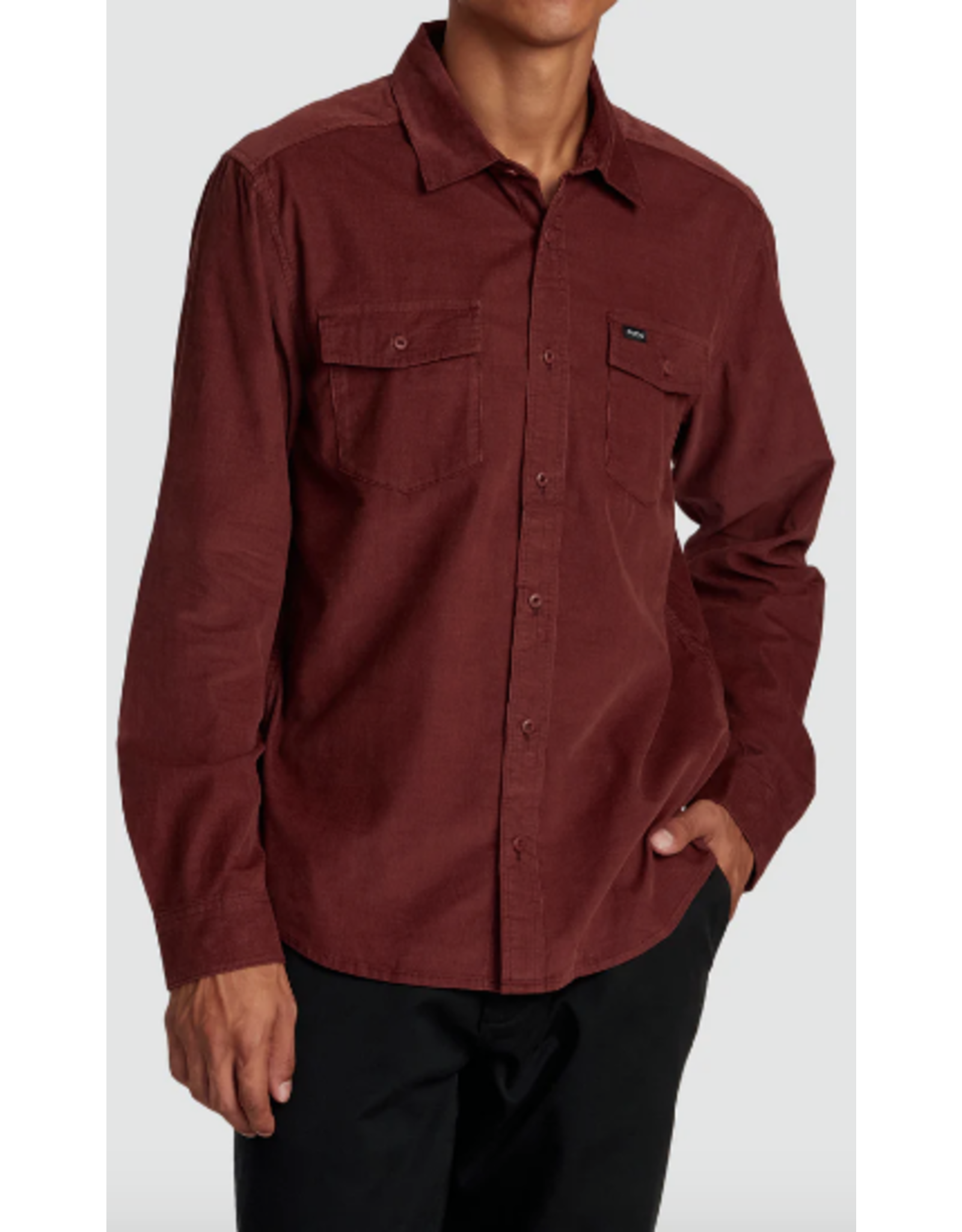 RVCA FREEMAN CORD LONG SLEEVE SHIRT