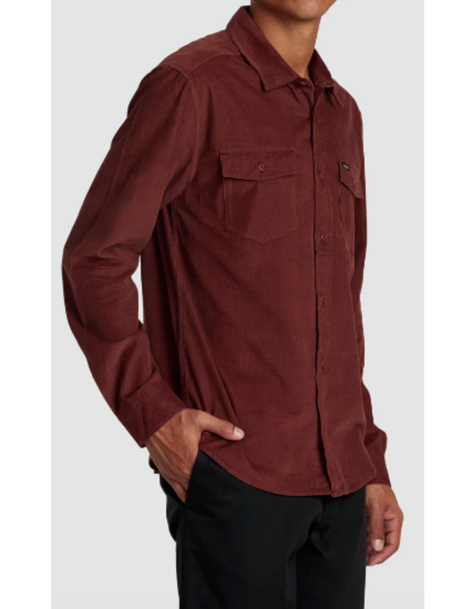 RVCA FREEMAN CORD LONG SLEEVE SHIRT