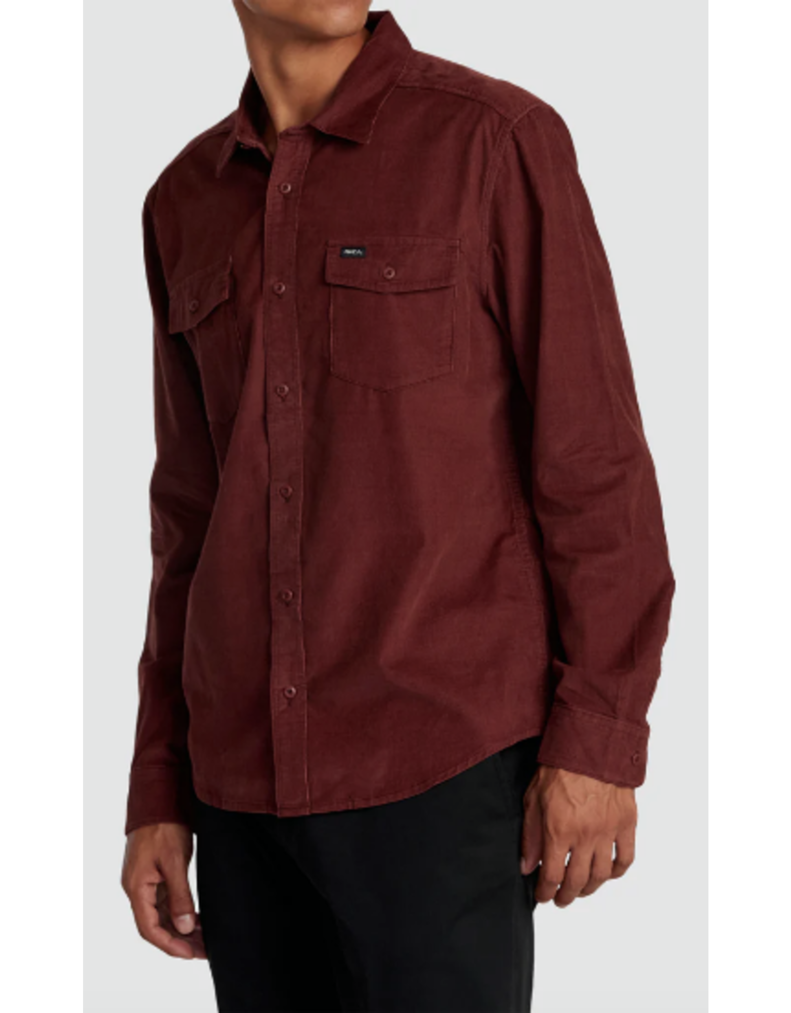 RVCA FREEMAN CORD LONG SLEEVE SHIRT