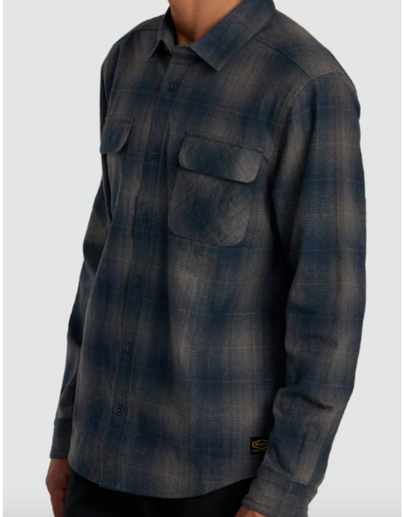 RVCA DAYSHIFT FLANNEL LONG SLEEVE TOP
