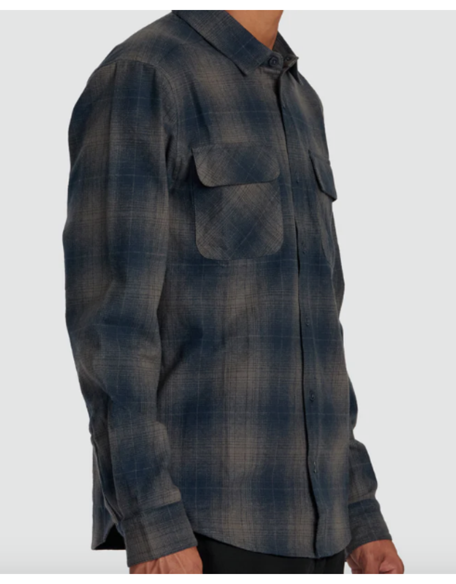 RVCA DAYSHIFT FLANNEL LONG SLEEVE TOP