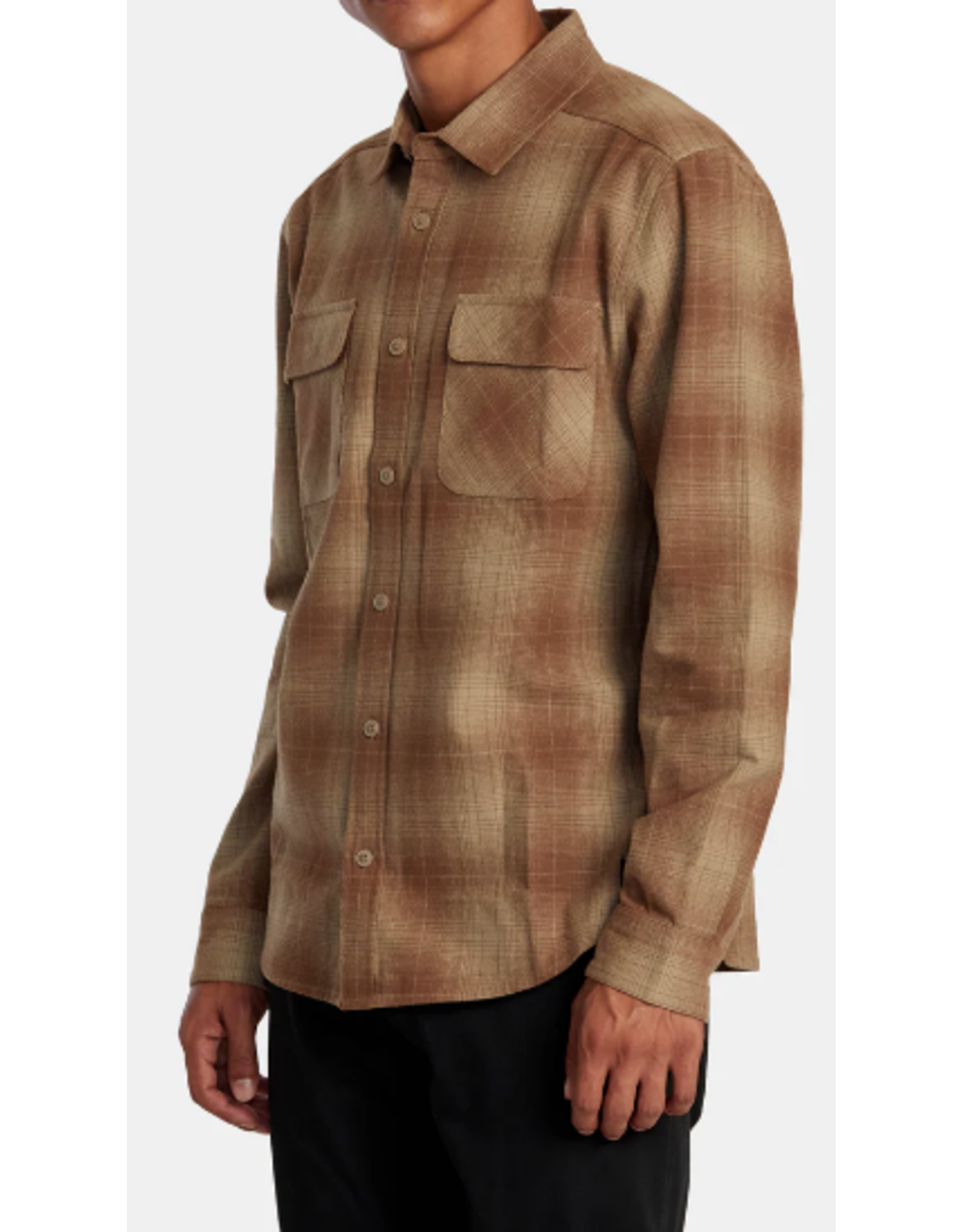 RVCA DAYSHIFT FLANNEL LONG SLEEVE TOP